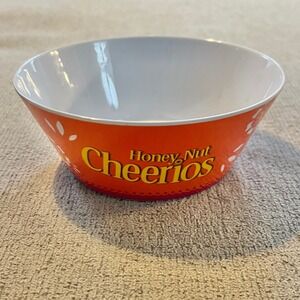 Honey Nut Cheerios Melamine Cereal Bowl Orange General Mills 2016 Promotional